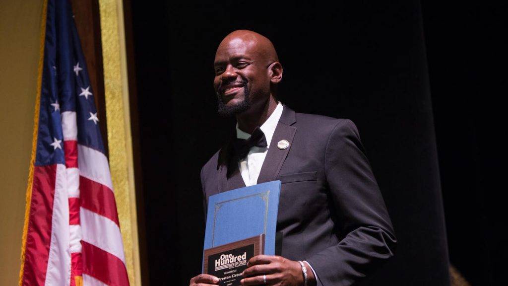Preston Green being honored as Hartford Courant's 100 Men of Color, October 2017